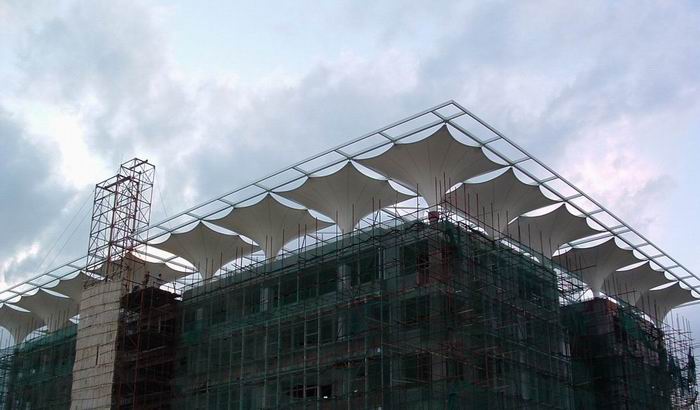 氣浮池蓋膜結構工程